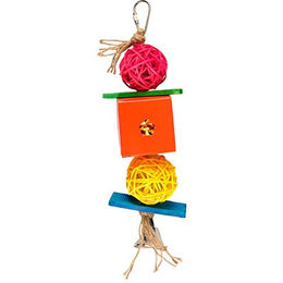 Produktbild von Flamingo Intelligenzspielzeug Papyr Sittichspielkubus aus Papier bunt für Papageien