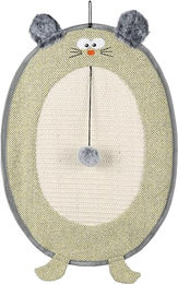 Flamingo Jagre Katzenspielzeug mit Ball und Kratzmatte aus Sisal Gelb 34,5x53x4,5cm – Bild 1 von 9