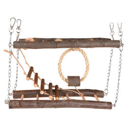 Flamingo Janny Hängebrücke aus Holz für Kleintiere 27x8,5x17cm – Bild 1 von 3