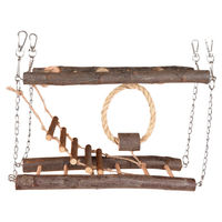 Produktbild von Flamingo Janny Hängebrücke aus Holz für Kleintiere 27x8,5x17cm