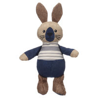 Produktbild von Flamingo Jiji Kaninchen Hundespielzeug aus Baumwolle in Blau mit Quietschfunktion