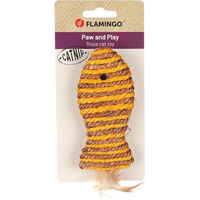 Produktbild von Flamingo Justo Fisch Katzenminze Spielzeug für Katzen Braun Gelb Bunt aus Kunststoff
