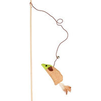 Produktbild von Flamingo Juty Katzenangel mit Holzmaus in Braun