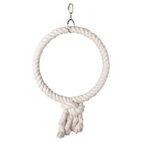 Produktbild von Flamingo Käfigaufhänger Hakan Schaukel aus Baumwolle mit 1 Ring Weiß Größe L - 32 cm