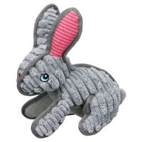 Produktbild von Flamingo Kardi Kaninchen Hundespielzeug aus Plüsch in Grau, 9,5 x 24 x 24,3 cm