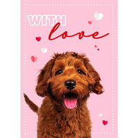 Produktbild von Flamingo Karte With Love A5 aus FSC-zertifiziertem Karton