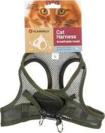 Flamingo Katze Geschirr Step&Go Berta Khaki Größe L 30-34cm 48-52cm – Bild 1 von 5