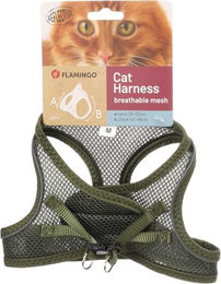 Flamingo Katze Geschirr Step&Go Berta Khaki Größe M 29-33cm 42-46cm – Bild 1 von 4