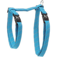 Produktbild von Flamingo Katzen Geschirr Elza Blau mit Leine aus reflektierendem Nylon verstellbar