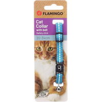 Produktbild von Flamingo Katzen Halsband Jinxy Hellblau 10mm 20-34cm