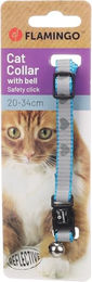 Flamingo Katzen Halsband Minx Blau 10mm 20-34cm – Bild 1 von 6