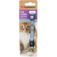 Produktbild von Flamingo Katzen Halsband Minx Blau 10mm 20-34cm