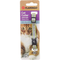 Produktbild von Flamingo Katzen Halsband Minx Hellgrün 10mm 20-34cm