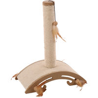 Produktbild von Flamingo Katzen Kratzbaum Ella mit Sisal und Spielzeug in Braun