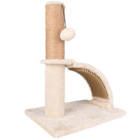 Produktbild von Flamingo Katzen Kratzbaum Tessa Creme mit Plüsch und Massagefläche 35x25x43,5 cm