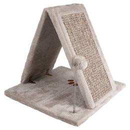 Flamingo Katzen Kratzbrett Greta grau aus Sisal 40x40cm – Bild 1 von 4