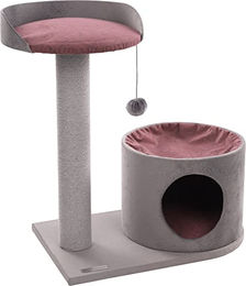 FLAMINGO Katzenbaum Kara Kratzbaum Grau 65 x 35,5 x 65 cm – Bild 1 von 5