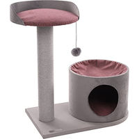 Produktbild von FLAMINGO Katzenbaum Kara Kratzbaum Grau 65 x 35,5 x 65 cm