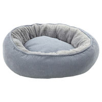 Produktbild von Flamingo Katzenbett Colette rund Blau aus Plüsch 46x46cm