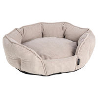 Produktbild von Flamingo Katzenbett Minoe achteckig beige 50 x 45 x 17 cm aus Polyester