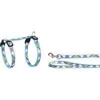 Produktbild von Flamingo Katzengeschirr Arwen mit Leine Blau verstellbar aus Nylon