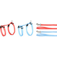 Produktbild von Flamingo Katzengeschirr mit Leine Aiwa aus Nylon stufenlos verstellbar 20-35 cm
