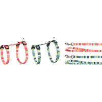 Produktbild von Flamingo Katzengeschirr mit Leine Amira aus Nylon stufenlos verstellbar 20-35 cm