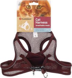 Flamingo Katzengeschirr Step&Go Berta Aubergine Größe L 30-34cm 48-52cm – Bild 1 von 3