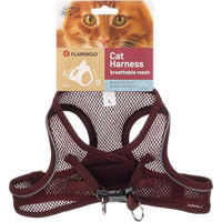 Produktbild von Flamingo Katzengeschirr Step&Go Berta Aubergine Größe L 30-34cm 48-52cm