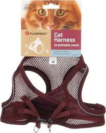 Flamingo Katzengeschirr Step&Go Berta Aubergine Größe M 29-33cm 42-46cm – Bild 1 von 3
