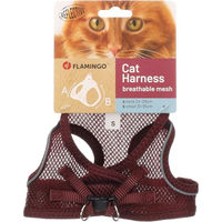 Produktbild von Flamingo Katzengeschirr Step&Go Berta Aubergine Größe S 24-29cm 31-35cm
