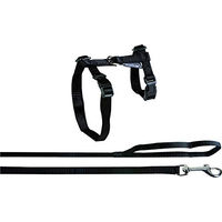 Produktbild von Flamingo Katzengeschirr und Leine Classic Schwarz Größe L 120 cm - 120 cm