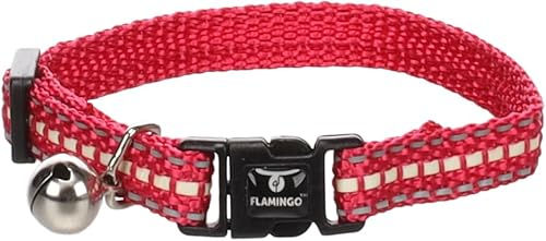 Flamingo Katzenhalsband Jinxy für Kätzchen Korallenrot 10mm 15-22cm – Bild 1 von 6