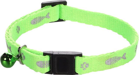 Flamingo Katzenhalsband Ziggi neongrün – Bild 1 von 1