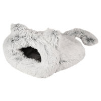 Produktbild von Flamingo Katzenhöhle Alba Schlafsack weiß aus Baumwolle 38 x 53 x 23 cm