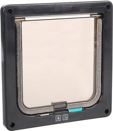 Flamingo Katzenklappe Fanni Schwarz aus Kunststoff mit 2-Wege-Verriegelung – Bild 1 von 5