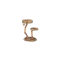Flamingo Katzenkratzbaum Betula 2 Braun aus Plüsch 71x40x86cm – Bild 1 von 4