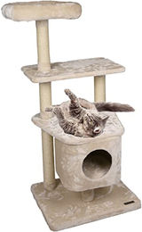 Flamingo Katzenkratzbaum Norma Beige 72x50x130cm – Bild 1 von 4