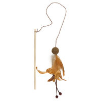 Produktbild von Flamingo Katzenspielzeug Angel mit Catnip und Feder 27 cm bunt