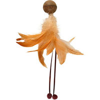 Produktbild von Flamingo Katzenspielzeug Catnip Ball mit Federn in Beige
