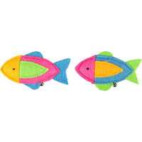 Produktbild von Flamingo Katzenspielzeug Fische aus Kunststoff mit Glocke und Catnip Farben Mix