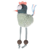 Produktbild von Flamingo Katzenspielzeug Huhn Quinty Blau aus Plüsch mit Katzenminze 20 cm