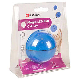 Flamingo Katzenspielzeug LED Ball Magic Blau aus Kunststoff 6,5 cm - 6,5 cm – Bild 1 von 3
