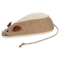 Produktbild von Flamingo Katzenspielzeug Maus Bandit Minoes beige mit Rassel aus Pappe