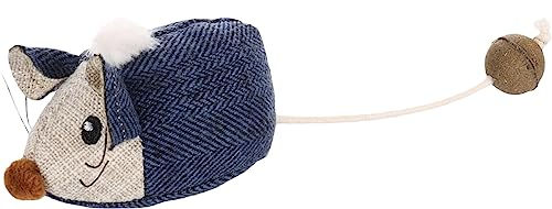 Flamingo Katzenspielzeug Maus Jeany blau aus Stoff mit Katzenminze 18 cm – Bild 1 von 3