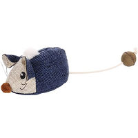 Produktbild von Flamingo Katzenspielzeug Maus Jeany blau aus Stoff mit Katzenminze 18 cm