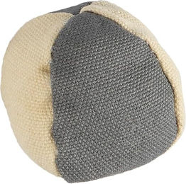 Flamingo Katzenspielzeug Natural Fun Ball aus Stoff Grau/Beige 4,5cm GOTS-zertifiziert - 4,5 cm – Bild 1 von 3