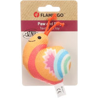Produktbild von Flamingo Katzenspielzeug Nitz Schnecke aus Stoff mit Catnip in Orange
