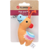 Produktbild von Flamingo Katzenspielzeug Orange aus Stoff mit Catnip für alle Altersstufen