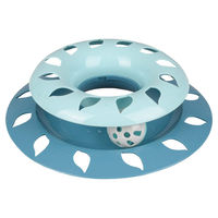 Produktbild von Flamingo Katzenspielzeug Safira rund blau mit Gummifüßen 21x21x5,5 cm